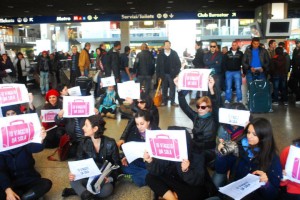 Flash mob, stazione Termini